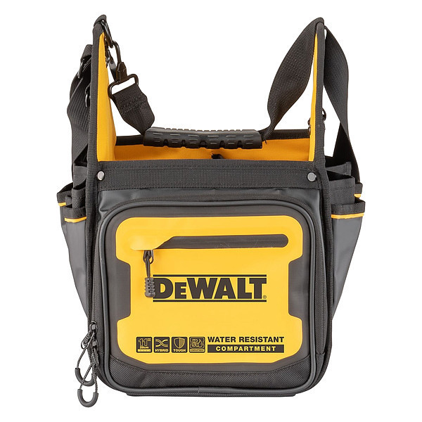 Dewalt Tool Bag, Yellow, Fabric, 34 Pockets DWST560105