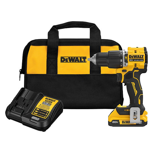 Dewalt Cordless Hammerdrills, 20V DC, 2.0 Ah Batt DCD799D1