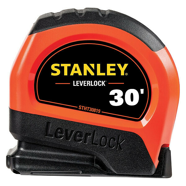 Stanley Tape Measure, Steel, 1 in W blade, 30 ft STHT30819S