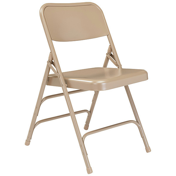 National Public Seating Folding Chair, Beige, 18-3/4 In., PK4 301