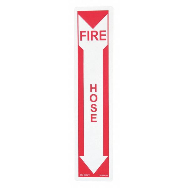 Jessup Glo Brite Fire Hose, Red On PL, 4"x18" FS-7520-F-203
