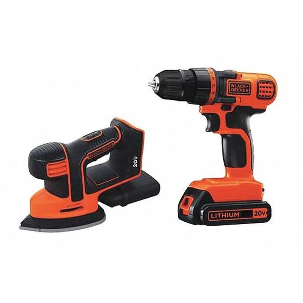 Black+decker Bd2kitcdds 20V MAX* 2-Tool Drill/Driver and Mouse Sander Combo