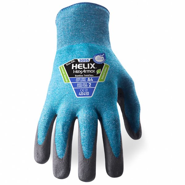 Hexarmor Safety Glove, Cut/Heat-Resist, Red, 2XS, PR 3055-XXS (5)