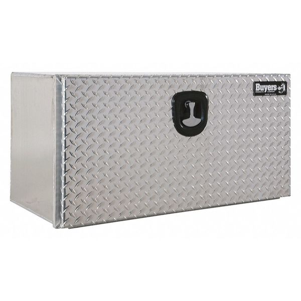 Buyers Products 18x18x24 Pro Series Smooth Aluminum Underbody Truck Box with Diamond Tread Door 1706500