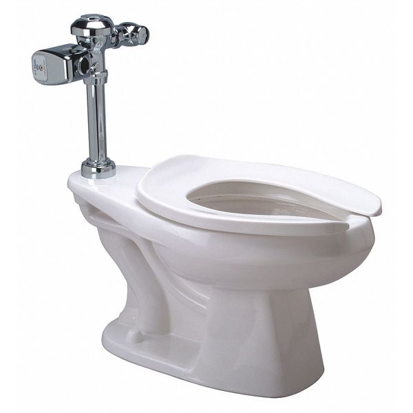 Zurn Toilet, 1.28 gpf, Siphon Jet, Floor Mount Mount, Elongated Z5665.272.00.00.00