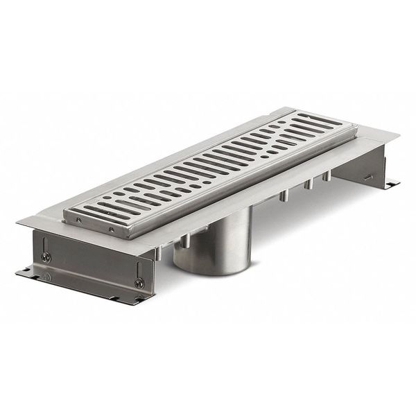 Zurn 2" Pipe Dia. Stainless Steel Shower Drain, Material of Construction: stainless steel ZS880-12-WG