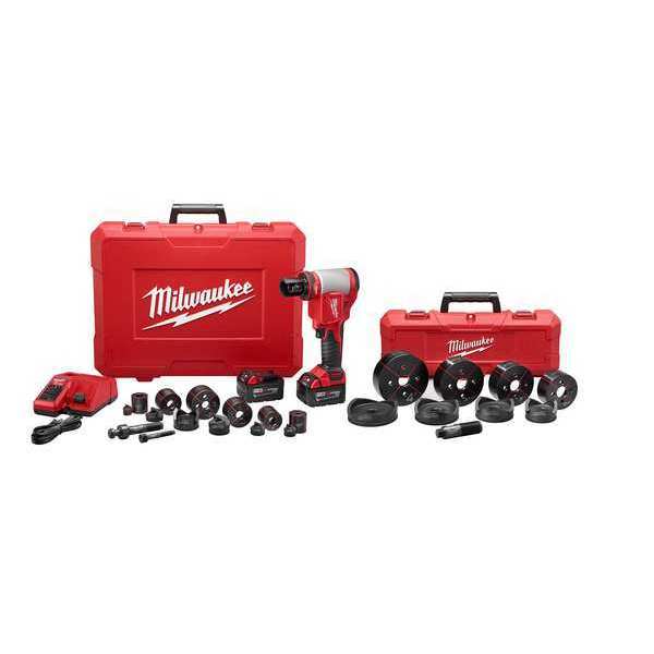 Milwaukee Tool M18 FORCE LOGIC 10 Ton Knockout Tool 1/2" to 4" Kit 2676-23