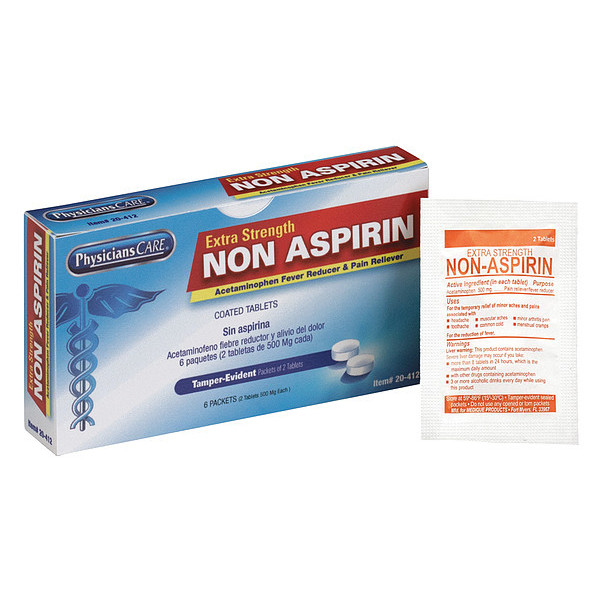 Physicianscare Non-Aspirin, Tablet, 6 x 2,500mg 20-412