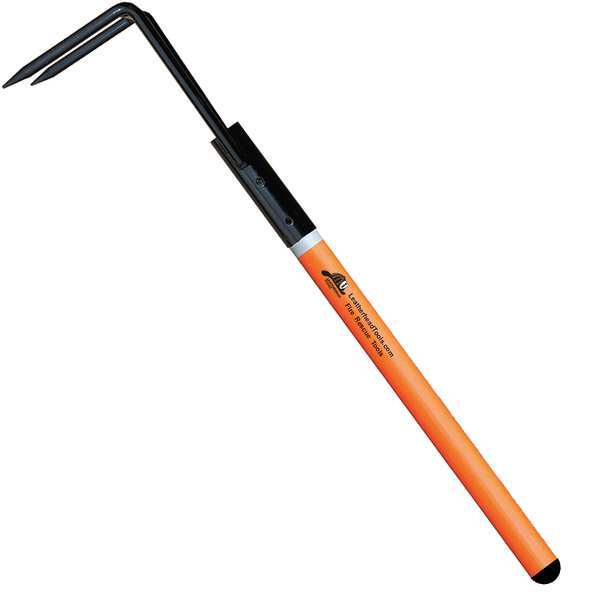 Leatherhead Tools Rubbish Hook, 3 ft. Pro-Lite Pole, HiViz Orange PLO-3RH-B