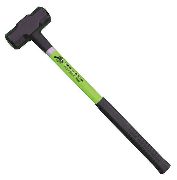 Leatherhead Tools Sledge Hammer, 24" Lime Fiberglass Handle, 8 lb. Head SLL-8-24