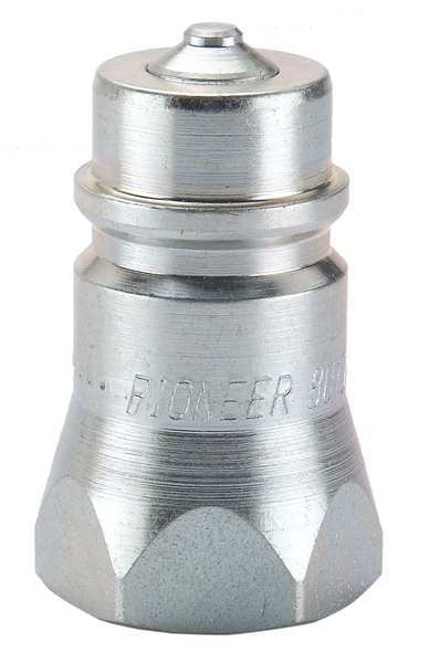 Pioneer Hydraulic Quick Connect Hose Coupling, Steel Body, Ball Lock, 1/2"-14 Thread Size, 8010 Series 8010-4P