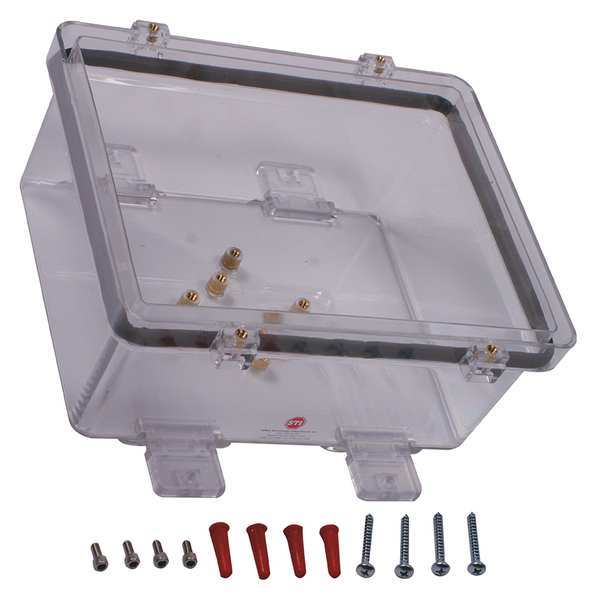 Safety Technology International A Style Backbox Kit, Polycarbonate, Clear SUB-06297A