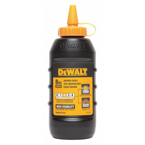 Dewalt Marking Chalk, High Visibility, Orange DWHT47076L