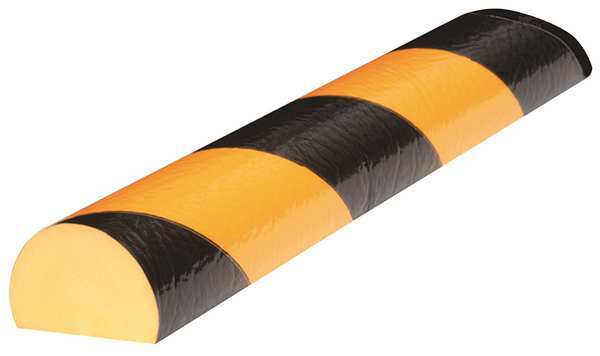 Zoro Select Surface Guard, Black/Yellow, Self-Adhesive 31CA21
