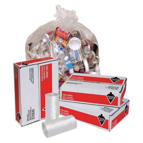 40-45 Gallon Repro Trash Bags - 2 Mil - 100/case