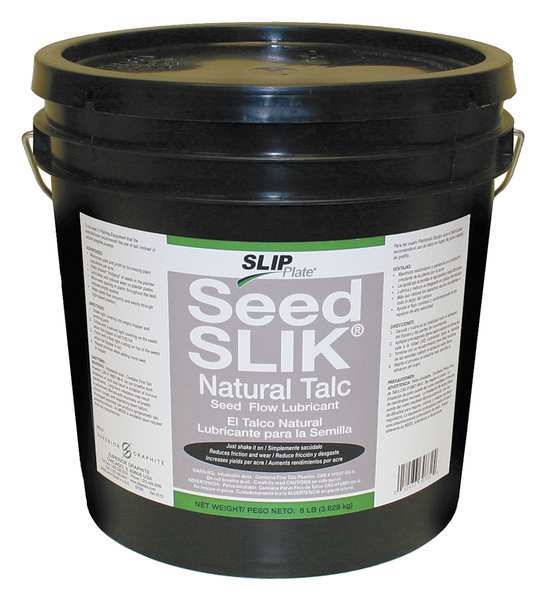 Seed Slik Lubricant, 8 lb., Pail, White SLIKTALC-8#