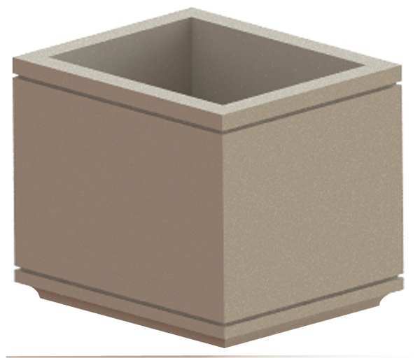 Petersen Manufacturing 36" x 30" Security Planter, Concrete P36X30X30