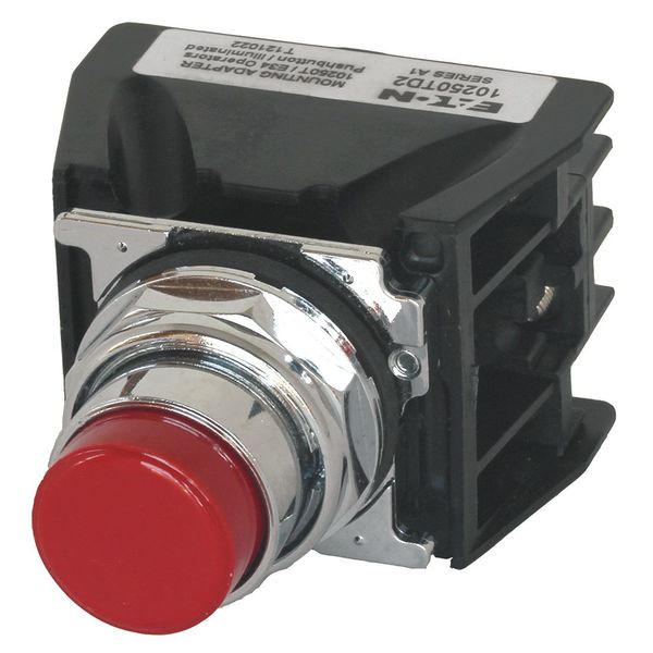 Eaton Hazardous Location Push Button with Contacts, 30 mm, 2 NC, 2 NO, Red 10250T709R