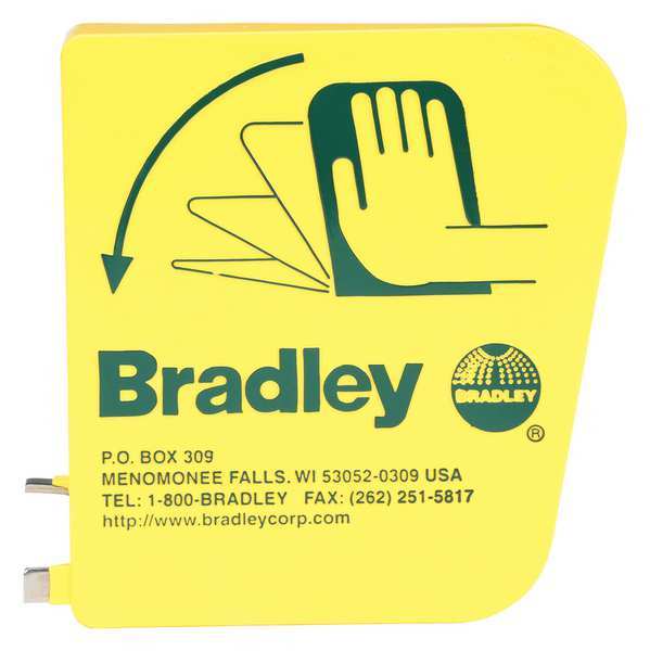 Bradley Eyewash Yellow Plastic Handle 128-135