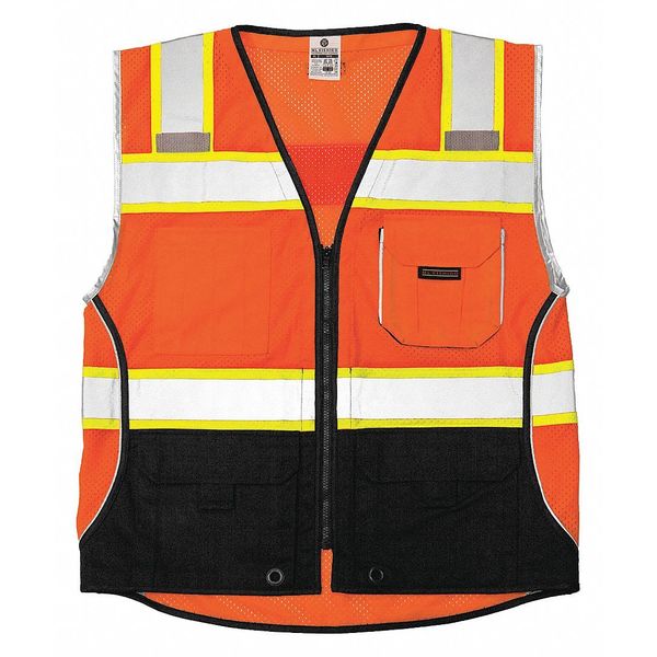Kishigo 2XL Men's Safety Vest, Orange 1516-2X