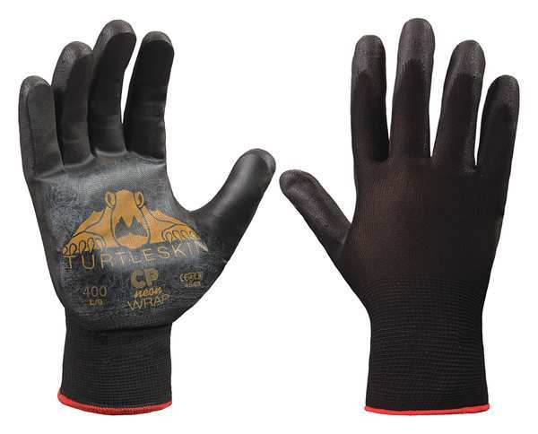 Turtleskin Cut Resistant Coated Gloves, 4 Cut Level, Nitrile, S, 1 PR CPR-400