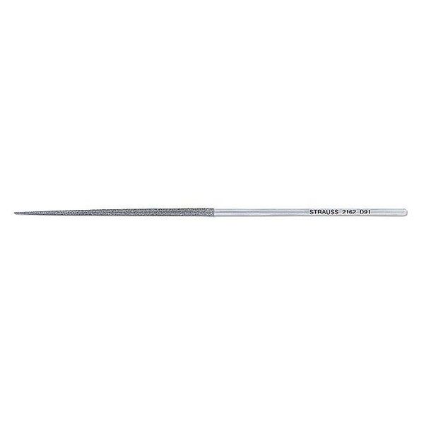 Strauss Needle File, Swiss, Round, 5-1/2 In. L NF2162D126
