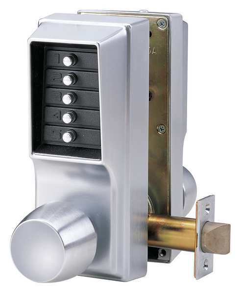 Simplex Push Button Lock, Entry and Egress, Chrome EE11/1126D41