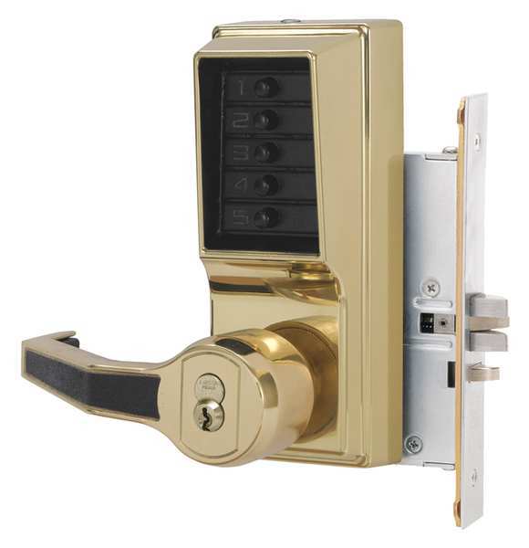 Simplex Push Button Lock, Entry, Key Override LR8146R0341