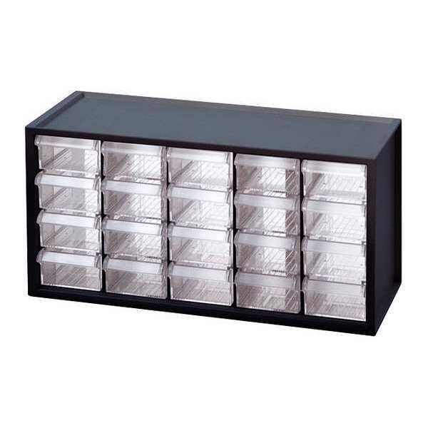 Westward Compartment Cabinet with 20 Drawers, polystyrene, 14 3/4 in W x 7 1/4  in H x 6 in D 31TT93