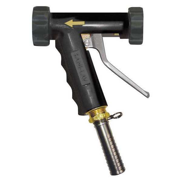 Sani-Lav Hot/Cold Spray Nozzle, 3/4" Female, 150 psi, 8.9 gpm, Black N8B20