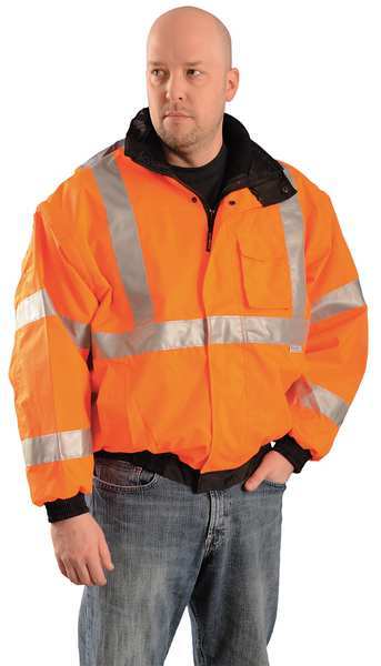 Occunomix Unisex High-visibility Orange Polyester Hi-Vis Jacket size 2XL LUX-TJBJ-O2X