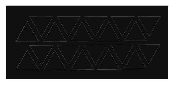 Magna Visual Magnetic Triangles, 3/4 In. W, Black, PK20 FI-327