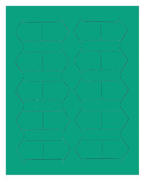 Magna Visual Magnetic Arrows, 3/4 In. W, Green, PK20 FI-426