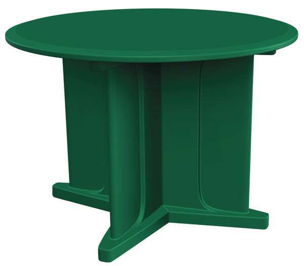 Cortech Round Utility Table, 42 in X 42 in X 31 in, Plastic Top 66749GN