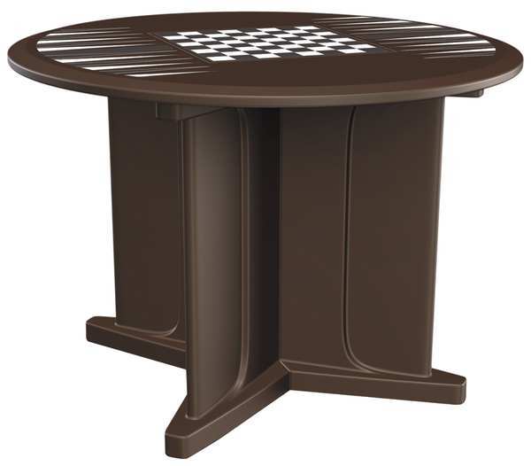 Cortech Round Utility Table, 42 in X 42 in X 31 in, Plastic Top 66749BNGT