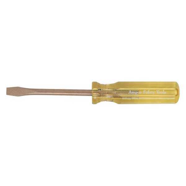 Ampco Safety Tools Non-Sparking Slotted Screwdriver 5/32 in Round S-35