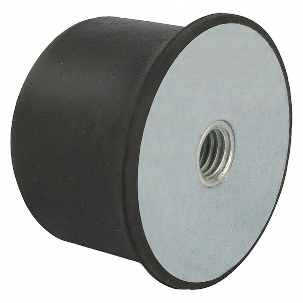 Kipp Rubber Buffer, Natural Rubber Shore 55A, 3000 N Max, M10, rounded profile, internal threads K0576.05003555