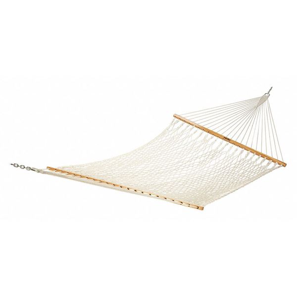 Pawleys Island Oatmeal Cotton Rope Large 2-person Hammock 13 ft. x 65 in. 15DCOT