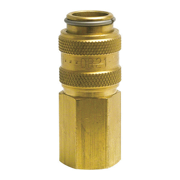 Breco Socket, Dr Series, FPT, Brass, 1/8" DR21-1F