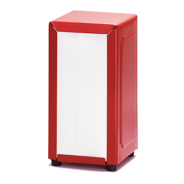Tablecraft Tall-Fold, Red Napkin Dispenser, PK12 2211