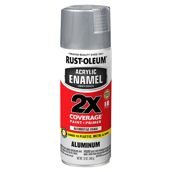 Rust-Oleum Acrylic Enamel Spray Paint, Satin, Aluminum 314030