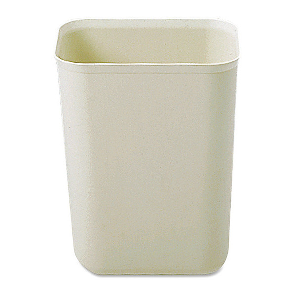 Rubbermaid Commercial Rectangular Trash Can, Beige, Thermoset Polyester 254000BG