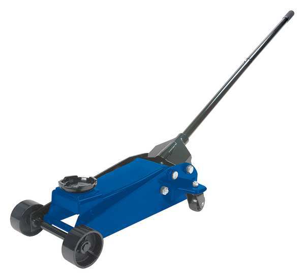 Westward 2-1/2 Tons Hydraulic Service Jack 19-1/4" Max. Lifting H., 5-1/2" Min. Lifting H 32EY95