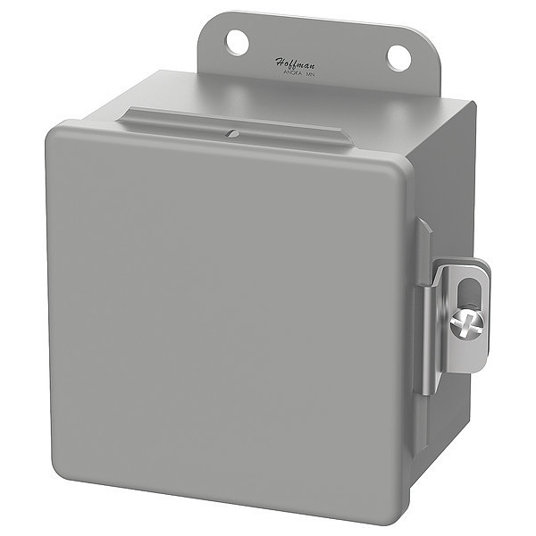 Nvent Hoffman Carbon Steel Enclosure, 6 in H, 6 in W, 4 in D, NEMA 12, 13, Hinged A606CH