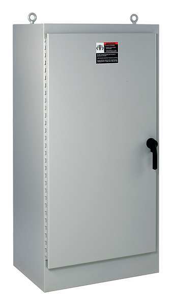 Nvent Hoffman Carbon Steel Enclosure, 72.06 in H, 37 in W, 24.06 in D, NEMA 4; 12, Hinged A72H3724FS3PT