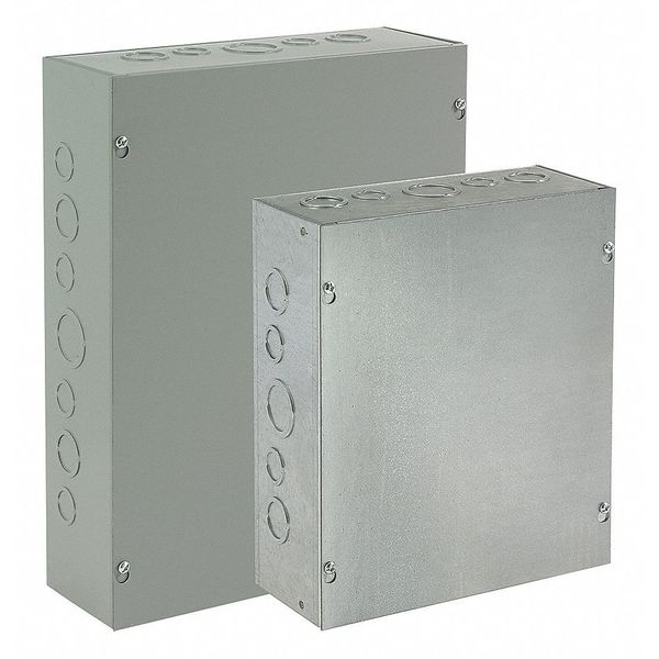 Nvent Hoffman Carbon Steel Enclosure, 4 in H, 4 in W, 4 in D, NEMA 1, Screw On ASG4X4X4NK