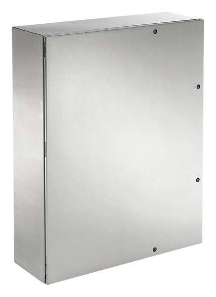 Nvent Hoffman 304 Stainless Steel Enclosure, 36 in H, 36 in W, 10 in D, NEMA 3R; 4; 4X; 12, Hinged CSD363610SSR