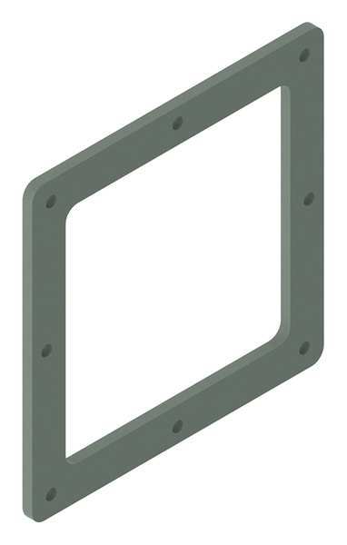 Nvent Hoffman Closure Plate, Ind, Steel, 6in. H x 6in. L F66LP