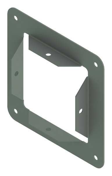 Nvent Hoffman Panel Adapter, Wireway, Steel, 4in.Hx4in.L F44GPA
