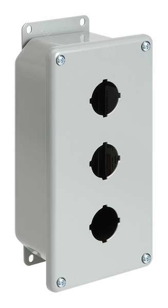 Nvent Hoffman Pushbutton Enclosure, 9.50 in H, 4 Holes E4PBGXM
